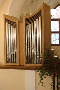 OrgelWeihe in St.Veit durch Abt Petrus Die neue Orgel.