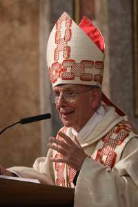 DankGottesDienst für Bischof Küng Bischof emeritus Klaus Küng bei seiner Predigt.