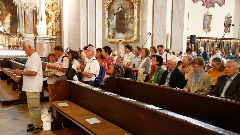 Radio Maria Austria - 17. JahresWallfahrt Abschlußandacht der Fußwallfahrer in der Basilika.