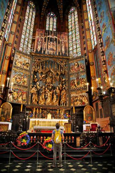 WeltJugendTag Krakau 2016 In der himmlisch prächtigen Marien-Basilika.