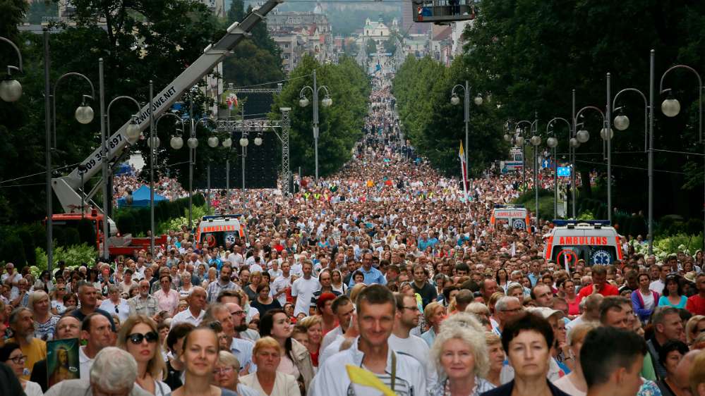 WeltJugendTag Krakau 2016 Pilger, soweit das Auge reicht!