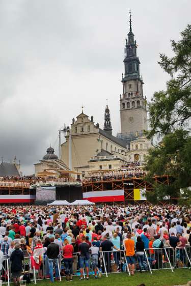 WeltJugendTag Krakau 2016 Die Wallfahrtskirche von Jasna Gora, Tschenstochau.