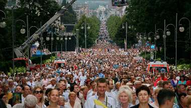 Tschenstohau - Czestochowa Hl.Messe mit Papst in Wallfahrtsort Tschenstochau. - Holly Mass with Pope in pilgrimage place Czestochowa. (28.July)