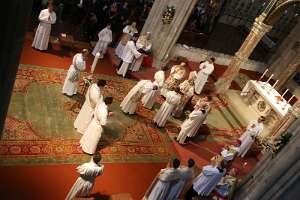 PriesterWeihe mit EB Gänswein in Hl.Kreuz Vorstellung und Erwählung der Kandidaten