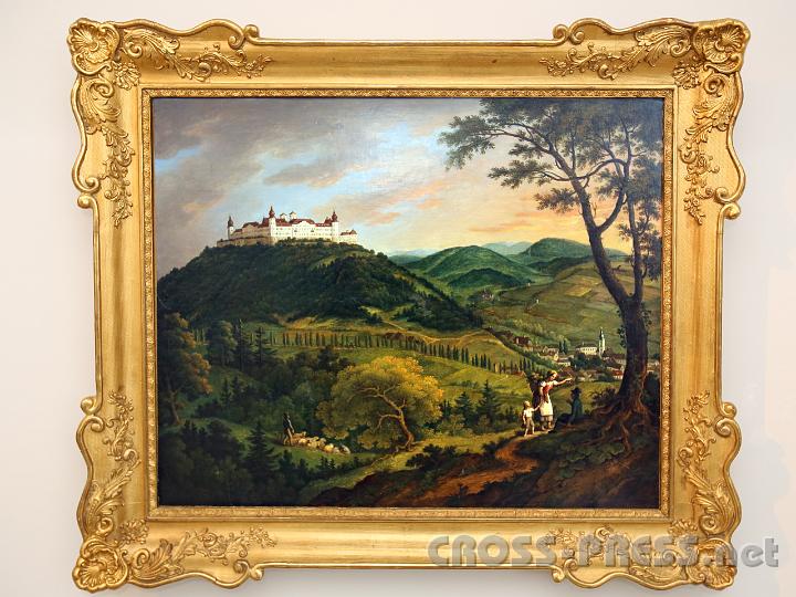 2013.02.23_18.01.49.jpg - "Blick auf Stift Göttweig" von Johann Nepomuk Höfel, datiert 1840, Öl auf Leinwand, Stiftsmuseum Klosterneuburg.